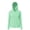 Mint Green, variant on Aboser Women's UPF 50 Sun Protection Hoodie Shirts Breathable Mesh Face Cover Outdoor Long Sleeve UV Shirt Zip Up Hooded Blouse Tops for Warm Weather
