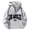Grey, variant on Men's City Letter Print Half Zip Hoodie Sweatshirt Long Sleeve Crewneck Slim Fit Pullover for Outdoor Sports