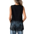 thumbnail image 4 of RMGVDSD Summer Womens Tops Sleeveless Lace Tank Top Casual Blouse Soft Comfortable Stretch Crew Neck Tee Shirt Fashion Tops Versatile Tee Blouse, 4 of 7
