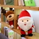 thumbnail image 5 of Muñeco de peluche navideño con forma de ciervo de 22 cm, juguete creativo con forma de animal, muñeco de dibujos animados, pacificador (marrón), 5 of 8