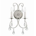 thumbnail image 3 of 5012-OS-CL-MWP Crystorama Lighting Ashton - Two Light Wall Sconce in Minimalist Style - 10.5 Inches Wide by 18.5 Inches High-Olde Silver Finish-Hand, 3 of 8