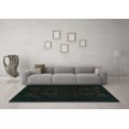 thumbnail image 3 of Ahgly Company Machine Washable Indoor Square Persian Turquoise Blue Traditional Area Rugs, 7' Square, 3 of 4
