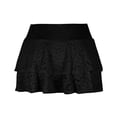 thumbnail image 6 of Layered Ruffle Skort for Women Mid Rise A Line Mini Skirts with Shorts Underneath, 6 of 6