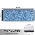 thumbnail image 5 of Kitchen Rugs Sets Of 2,Blue Paisley Pattern Anti Fatigue Kitchen Mat Rugs Non Slip Washable,Decorative Kitchen Floor Mats for Kitchen,Sink,Laundry,17"x47"+17"x47", 5 of 5