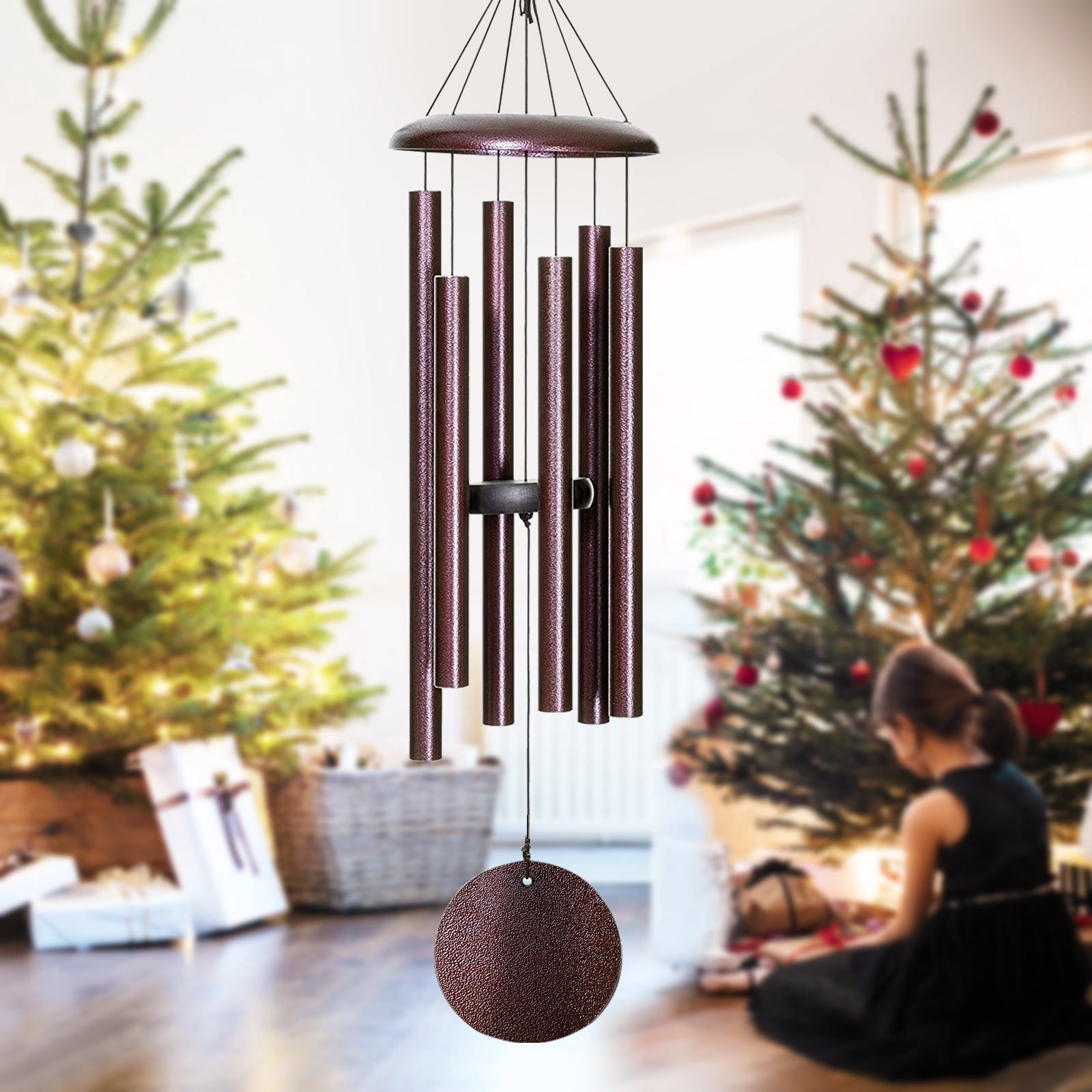 FDOCOI Wind Chimes for Outside Deep Tone,38'' Large Memorial WindChimes Outdoor,Sympathy Wind Chimes Gifts for mom/Grandma,Balcony,Garden Décor,Bronze
