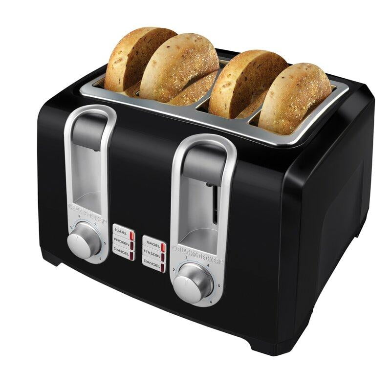 Black+Decker 4 Slice Toaster ExtraWide Slots Toaster