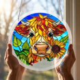 thumbnail image 5 of 83 Pieces Sun Catcher Stained Glass Acrylic Puzzle Decoration - Highland Cow Design Acrylic Puzzles Suncatcher Window Hanging for for Women Men, DIY Suncatcher Kits for Adults, 5 of 7