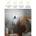 thumbnail image 4 of Christmas Night Lights Auto Sensor Blue Star Xmas Tree Plug-in LED Nightlights Dusk to Dawn for Living Room, Bedroom, Bathroom, Hallway, Stairways Wall Decor, Elk Deer Reindeer Bird Snow Night Light, 4 of 9
