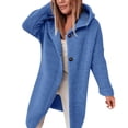 thumbnail image 2 of Baberdicy Women's Hooded Knit Cardigan, Commuter Poncho Sweater, Plus-Size Layer & Fall Strolls , Hooded Knit Cardigan, Commuter Poncho Sweater, Plus-Size Layer E L, 2 of 5