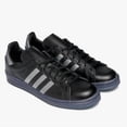 thumbnail image 3 of Size 9.5- Adi-das Originals Men's Campus 80s Leather Shoes, Core Black/Dash Grey., 3 of 6