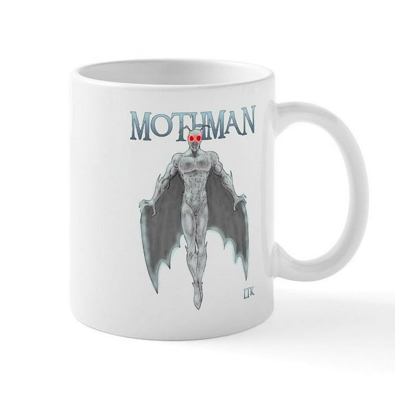 CafePress - Mothman Mugs - 11 oz Ceramic Mug - Novelty Coffee Tea Cup