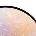 thumbnail image 4 of 36.2 Inch Round Floor Mat Rainbow-colored Stars and Dots Carpet Decor Rug for Living Room Bedroom, 4 of 6
