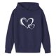 thumbnail image 4 of Sudaderas con capucha para niños y niñas, sudaderas casuales de manga larga, lindas sudaderas de gran tamaño con bolsillo de polar, chaquetas para niñas, 4 of 4
