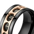 thumbnail image 4 of Anillos giratorios de acero inoxidable Salvador para hombres números giratorios Talla 8 9 10 11, 4 of 5