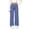 Dark Blue, variant on XRoczxe Girls Solid‑Color Wide‑Leg Casual Pants, Elastic Waist Lightweight Straight‑Leg Sports Trousers For Autumn Daily Outfit|Army Green