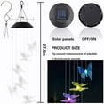 thumbnail image 6 of Solar Butterfly Wind Chime Light Outdoor, Waterproof Hanging Decoration Patio Lights, Butterfly Lights for Women Mom Grandma Wife Gift, 6 of 7