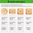 thumbnail image 4 of (125PCS) Air Fryer Liners, Disposable for Ninja Dual Air Fryer accessories, Parchment Paper liners rectangle 8.6''*5.5'', 4 of 7
