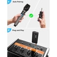 thumbnail image 5 of JYX Wireless Microphone, Dual 2 UHF Cordless Microphone System With Rechargeable Receiver, Handheld Dynamic Microphone, 100ft Transmission Distance, S, 5 of 5