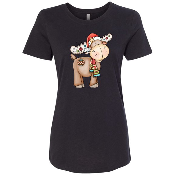 Inktastic Christmas Molly Moose Women's T-Shirt