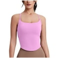 thumbnail image 1 of Dagugfen Camisole Tops for Women Quick Dry Spaghetti Strap Running Square Neck Workout Tops Solid Color, 1 of 6