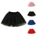 thumbnail image 4 of Coerni Girls Tutu Layered Dance Skirts Puffy Mesh Short Skirts Princess Dancing Petticoat Ballet Underskirt Sparkling Mesh Dress, 4 of 4