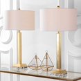 thumbnail image 3 of Safavieh Lighting Collection Perri Crystal Base Gold 30-inch Bedroom Living Room Home Office Desk Nightstand Table Lamp (Set of 2) - LED Bulbs Included, 3 of 4