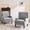 Green, variant on Bezseller Wingback Armchair with High Back, Upholstered Accent Chair for Living Room,Bedroom,Office,Beige