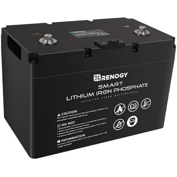 Renogy 12V 100Ah Smart Lithium Iron Phosphate Battery