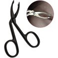 thumbnail image 3 of Stainless Steel Elbow Eyebrow Tweezers Scissor Tweezers Straight Pointed Professional Plucking Makeup Beauty Tools, 3 of 5