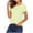 Army Green(Womens Tee), variant on GUACER Women's Casual Striped T-Shirts Short Sleeve Crewneck Basic Summer Tops Everyday Soft Tee Tops
