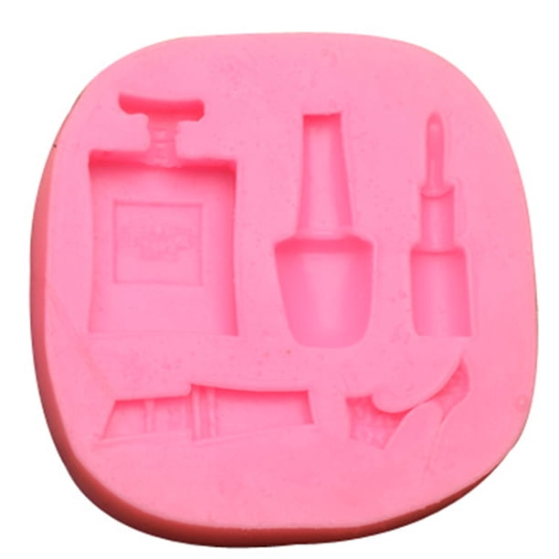 Moldes de silicona molde para hornear delicado accesorio de molde de caramelo que fabrican herramienta de hornear de moldeo con patrones de cosméticos para uso de bricolaje Tipo 2 Inevent FN009899-03