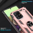 thumbnail image 5 of Samsung Galaxy A71 5G Case (Not Fit Galaxy A71 4G) with HD Screen Protector, Dual Guard Protection Series Case with Portable Magnetic Ring Stand for Samsung A71 5G (Rose Gold Military Case), 5 of 8
