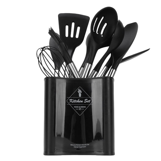 Herramientas de Cocina de Silicona, Conjunto de Utensilios de Cocina Fácil de Limpiar El de Acero inoxidable Anti -Resistencia al Calor para el HOGAR