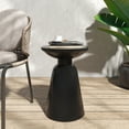 thumbnail image 2 of GDF Studio Soto Outdoor Metal Side Table, Black, 2 of 7