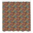 thumbnail image 3 of Ambesonne Abstract Geometry Shower Curtain, Mosaic Motley, 69"Wx84"L, Multicolor, 3 of 5