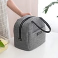 thumbnail image 4 of Bolsa de almuerzo aislada, lonchera a prueba de fugas, bolsa térmica reutilizable con bolsillo frontal, bolsa de picnic, 4 of 5