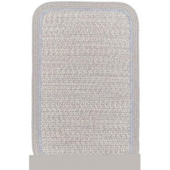 Rhody Rug CC48R060X096S 5 x 8 ft. Casual Comfort Silvermist Banded Braided Rug, Rectangle