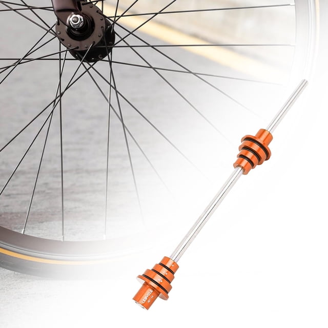 Adaptador de eje pasante Cola para soporte de alineación de bicicleta naranja