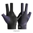 thumbnail image 2 of Guantes de Billar Dedos Abiertos Poliéster Transpirable Entrenamiento Amateur (Cyan) Negro FLhrweasw  Nuevo, 2 of 4