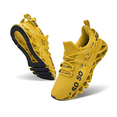 thumbnail image 1 of Breathable Running Shoes Blade Slip on Sneakers Mens Yellow (Size 46), 1 of 5