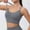 #JUN250508B37 Gray, variant on CaiJunJia Sports Bras for Women,Padded Sports Bra Tank Top Sexy Crisscross Back High Impact Longline Workout Yoga Bra