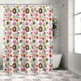 thumbnail image 5 of Christmas Shower Curtain Gingerbread Shower Curtains for Bathroom Decor Xmas Ball Gift Box for Christmas Decoration Bath Curtains Sets with Hooks Waterproof 84" W x 72" L, 5 of 6