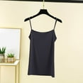 thumbnail image 4 of Posijego Women's Pajama Tank Tops Spaghetti Strap Camisole Top Sleeveless Basic Undershirts Solid Color, 4 of 6