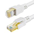 thumbnail image 1 of Cable Ethernet DDMALL CAT 8 de 0,5 m (paquete de 2), 40 Gbps, 2000 MHz, blanco, 1 of 9