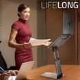 thumbnail image 5 of Ergonomic Laptop Stand for Desk, Adjustable Height Up to 20", Laptop Riser Portable Computer, Laptop Stands, Fits All MacBook, Laptops 10 15 17 Inches, Laptop Holder Desk Stand,, 5 of 5