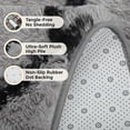 thumbnail image 6 of 8'x10' Large Shag Area Rug, Modern Diamond Pattern Fluffy Plush Soft Indoor Carpet, Non Slip Thick High Pile Fuzzy Shaggy Rug for Living Room Bedroom Dining Room Office Home Decor, Black & Gray, 6 of 8