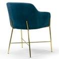 thumbnail image 3 of Set of 2 Beasley Black Faux Leather Dining Chair with Walnut Wood Legs, 3 of 5
