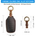 thumbnail image 3 of Key Fob Cover Compatible with Toyota Land Cruiser Venza RAV4 Corolla Grand Highlander Tundra Crown Tacoma Camry 2019-2026 4 Button Keychain Case Holder Protector,Blue, 3 of 7