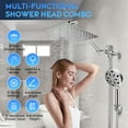 thumbnail image 5 of Doulami Shower Head, 8 inch Rain Showerhead, 10 Stage Shower Filtered , 10 Spray Setting, 3 Mode, 2 in 1 Combo, 5 of 11