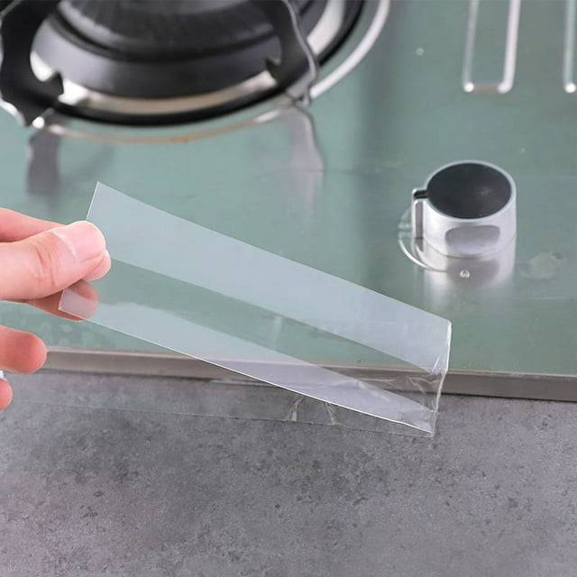 Cinta para cubrir huecos en el mostrador de la estufa (tope transparente) Tira protectora de cocina ultra ancha y sellador de espacios impermeable para horno, bañera, ducha, fregadero, inodoro, 5 cm * 5 m, autoadhesivo Sincero Electrónica